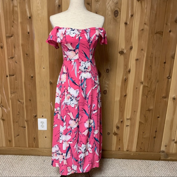 Leith Floral Detail Flower Print Dress *NWOT - Picture 4 of 6